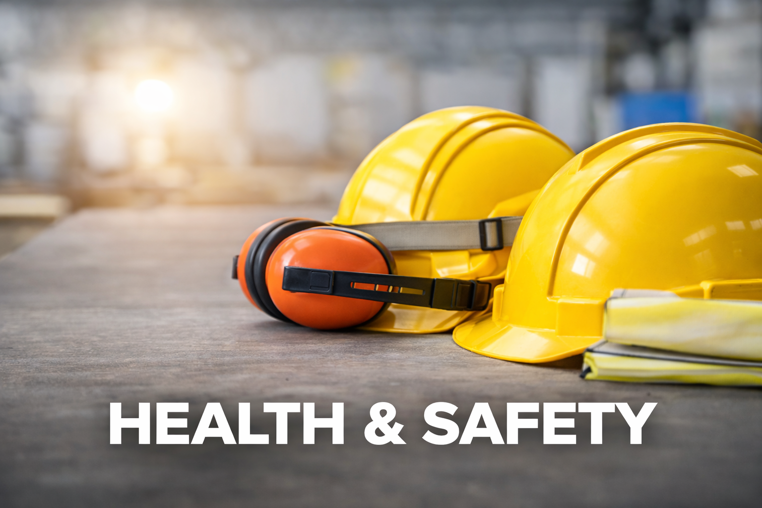 Health and safety equipment on display